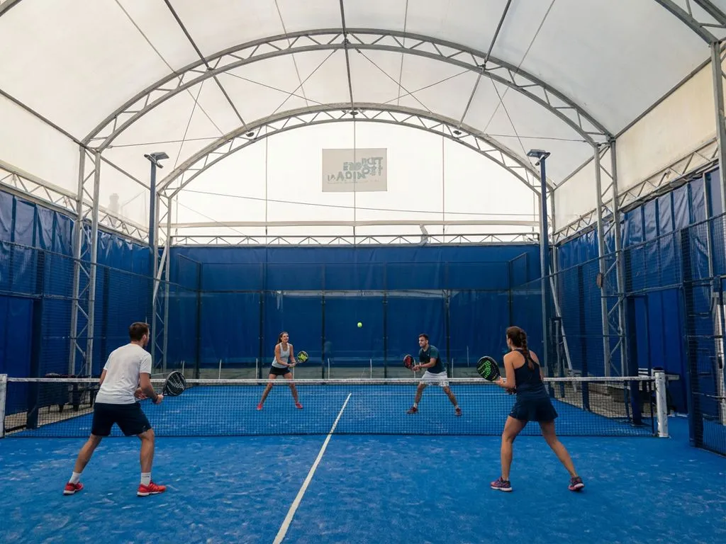 Padel coperto, tutto l'anno.